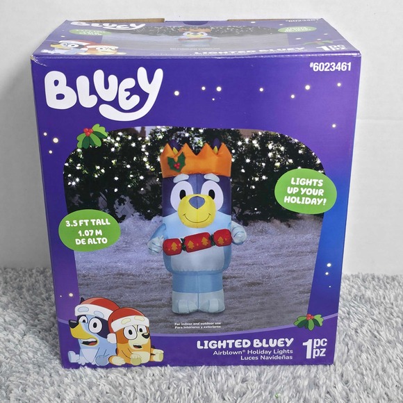 Bluey 3.5 ft Lighted Airblown Inflatable by Gemmy Christmas...